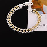 925 Stamp Silver Bracelet Wedding Party Christmas Jewelry