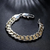 925 Stamp Silver Bracelet Wedding Party Christmas Jewelry