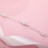 925 Silver Lucky Beads Chain Bracelet for Women