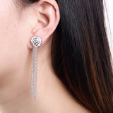 Women's 925 Silver Rose Flower Jewelry Set
