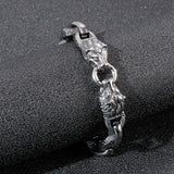 Japanese Word Lion Head Men's Bracelet Stage Accessories