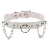 Sexy Fun Bondage Circle Collar Necklace Neckband Collarbone Chain
