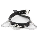 Sexy Fun Bondage Circle Collar Necklace Neckband Collarbone Chain