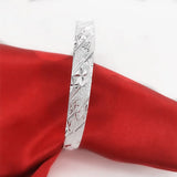 Snowflake Star Bangles 925 Sterling Silver Bracelets for Women
