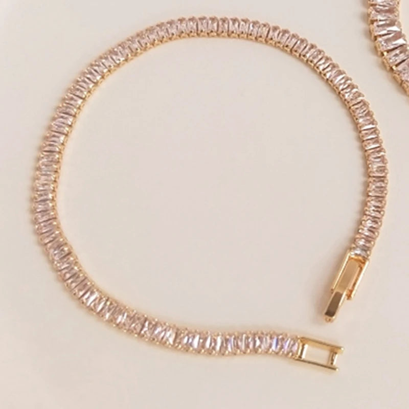 14K True Filled Austrian Zircon Copper Bracelets DIY Jewelry Making Accessories