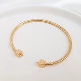 14K True Filled Bead Needle With Half Hole Copper Bracelets DIY Jewelry Making