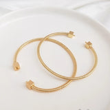 14K True Filled Bead Needle With Half Hole Copper Bracelets DIY Jewelry Making