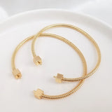 14K True Filled Bead Needle With Half Hole Copper Bracelets DIY Jewelry Making