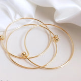 14K Filled Circle Screw Copper Bracelets Bangles DIY Jewelry Making