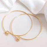 14K Filled Circle Screw Copper Bracelets Bangles DIY Jewelry Making