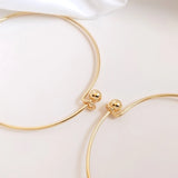 14K Filled Circle Screw Copper Bracelets Bangles DIY Jewelry Making