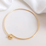 14K Filled Circle Screw Copper Bracelets Bangles DIY Jewelry Making