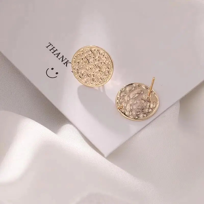 Vintage Round Stud Earring Findings for DIY Jewelry Making