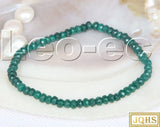 Emerald Green Faceted Rondelle Gems Bracelet