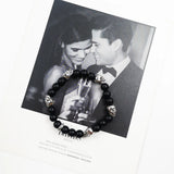Skulls Stretch Bracelet 925 Sterling Silver Unisex Casual Gift