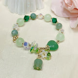 Stretch Crystal Lily Beads Bracelet Lucky Bracelets