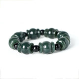 Dark Green Jade Bracelets Lover's Jewelry Lucky Amulet Jade