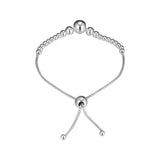 925 Sterling Silver Beads Sliding Bracelet for Women