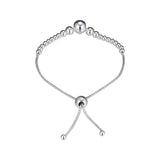 925 Silver Beads Sliding Bracelet for DIY Woman Jewelry Making