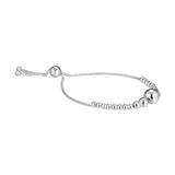 925 Silver Beads Sliding Bracelet for DIY Woman Jewelry Making