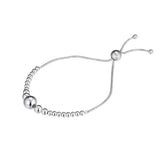 925 Silver Beads Sliding Bracelet for DIY Woman Jewelry Making