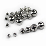 Stainless Steel Spacer Beads Round Metal Ball Loose Beads 3/4/6/8MM