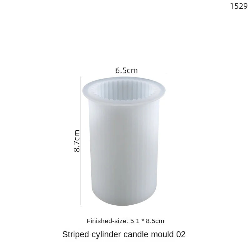 Stripe-shaped Silicone Mold for Candle and Jewelry DIY