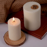 Striped Candle Silicone Mold Scented Wax Mould DIY Craft Home Decor