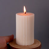Striped Candle Silicone Mold Scented Wax Mould DIY Craft Home Decor
