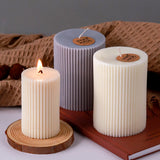 Striped Candle Silicone Mold Scented Wax Mould DIY Craft Home Decor