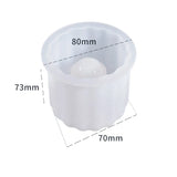 Striped Oval Chandelier Ornament Storage Silicone Mould
