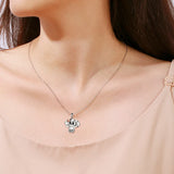 925 Silver Elephant Pendant Animal Necklace Jewelry Gift