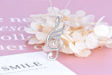Strollgirl 925 Silver Music Pendant Necklace Valentine Gift