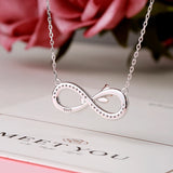 Strollgirl 925 Silver Rose Necklace Infinity Symbol Necklaces & Pendant