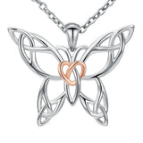 925 Silver Butterfly Pendant Necklac...