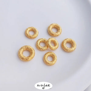 DIY Woven Bracelet Clasp Connection Ring Concentric Circle