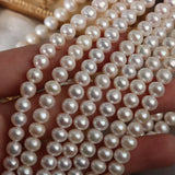 6mm Four-sided Light Nucleated AK Natural Freshwater Pearl Loose Beads