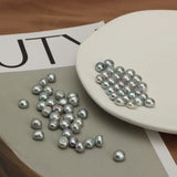 8mm Baroque Particles Natural Freshwater Pearl Plated Gray Loose Beads