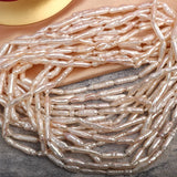 Baroque Thread Toothpick Pearls Freshwater Loose Beads Necklace Bracelet