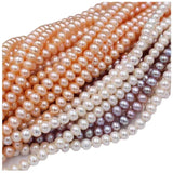 8mm Natural Freshwater Pearl Beads Necklace Semi-Finished