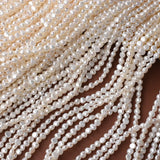 Natural Freshwater Pearl Irregular Baroque 3-4mm Side Hole Bead