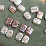 Baroque Square Pearl Loose Beads DIY Earrings Necklace
