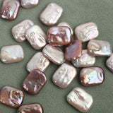 Baroque Square Pearl Loose Beads DIY Earrings Necklace