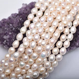 9-10mm Natural Freshwater Pearl Rice Beads DIY Jewelry Accessories
