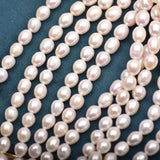 9-10mm Natural Freshwater Pearl Rice Beads DIY Jewelry Accessories