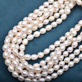 9-10mm Natural Freshwater Pearl Rice Beads DIY Jewelry Accessories