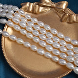 6*9mm Freshwater Pearl Baroque Long Meter Shaped Loose Beads