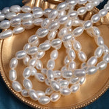 6*9mm Freshwater Pearl Baroque Long Meter Shaped Loose Beads