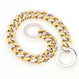 Strong Pet Dog Collar Stainless Steel Pubby Pitbull Training Choke Chain Collar