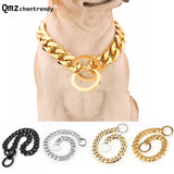 Strong Pet Dog Collar Stainless Steel Pubby Pitbull Training Choke Chain Collar